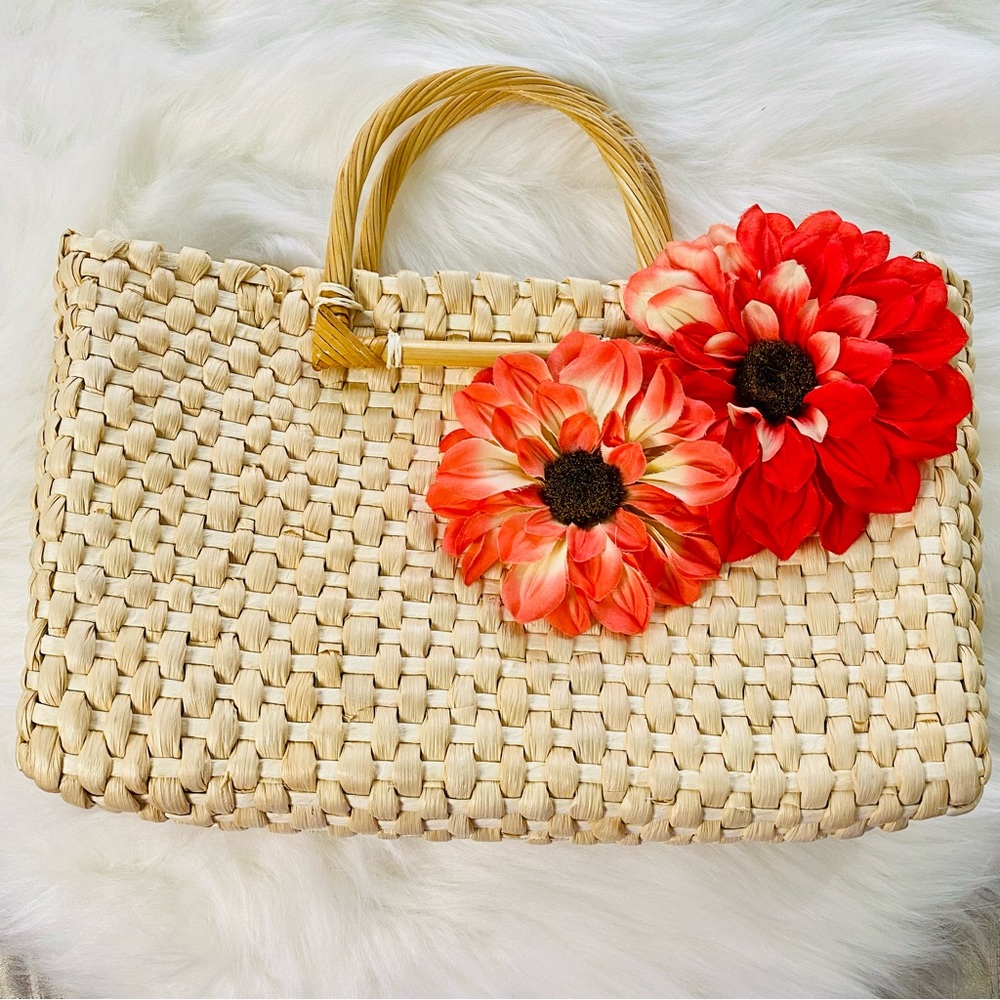 Women’s Buri Palm Top Handle Bag